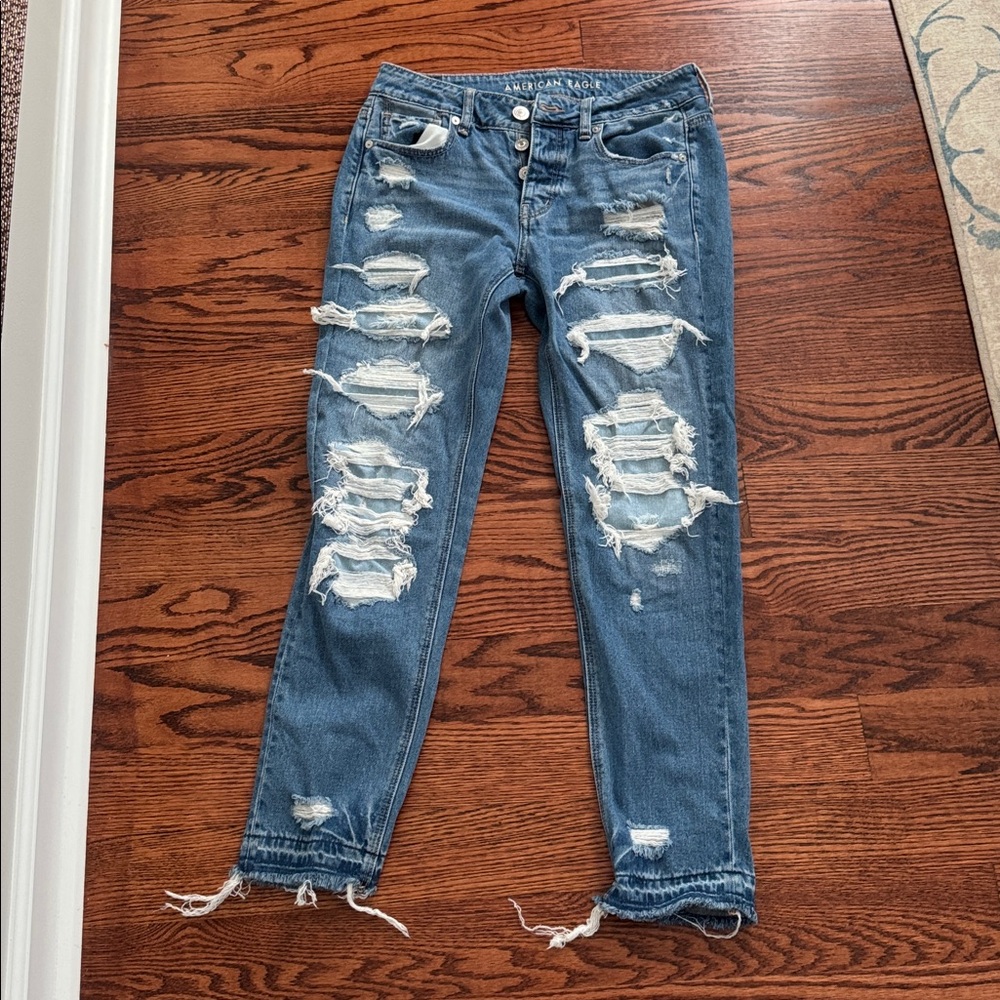 American Eagle Outfitters Tomgirl Jeans in Blue